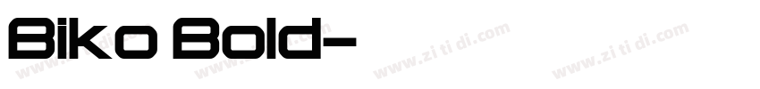 Biko Bold字体转换
